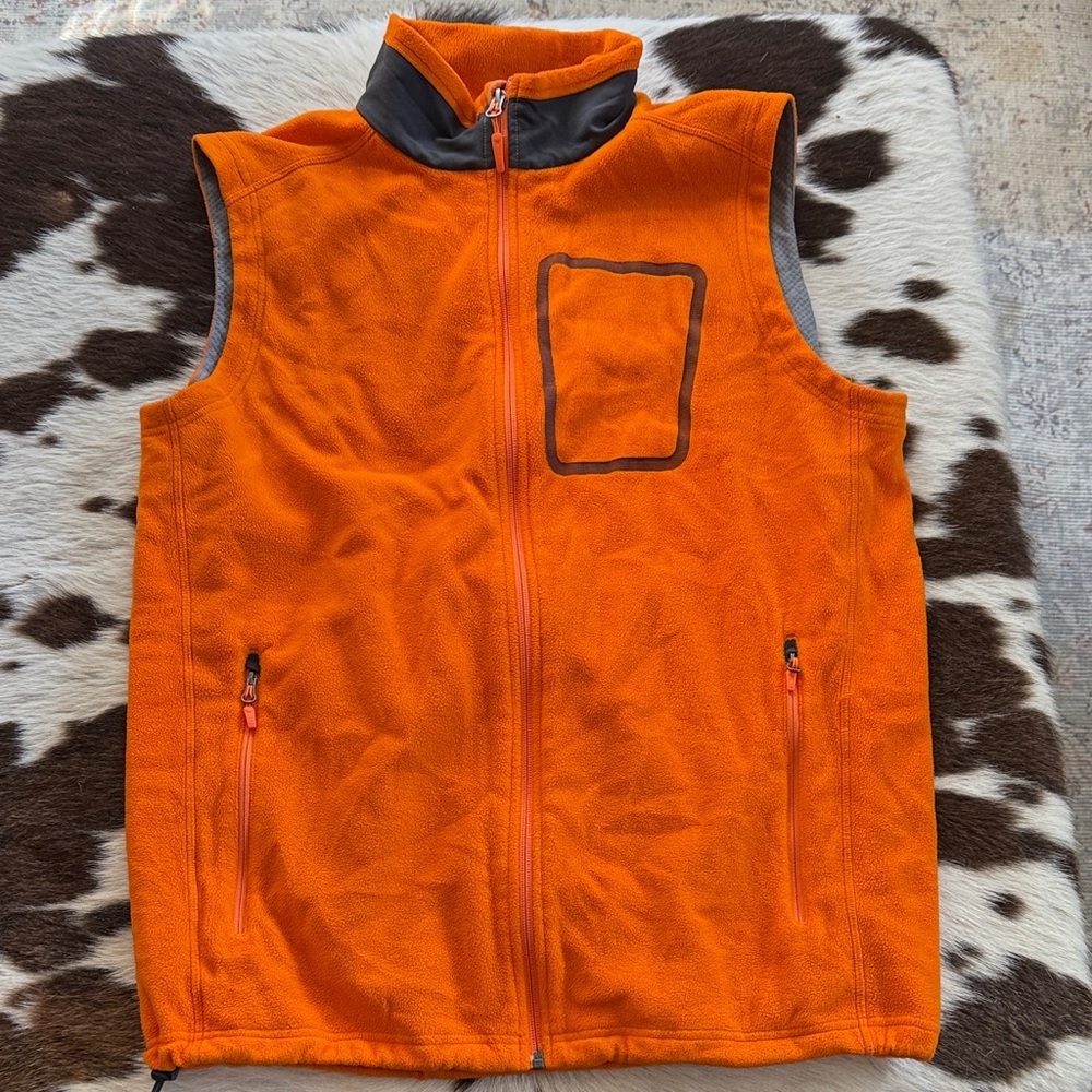 Marmot Polartec Orange Fleece with Black Accents